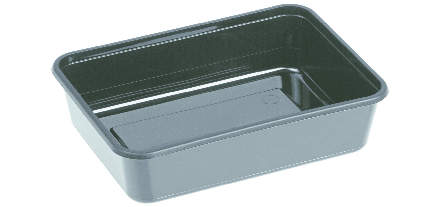 Rechteckdose PP 750ml schwarz 135x183x45mm