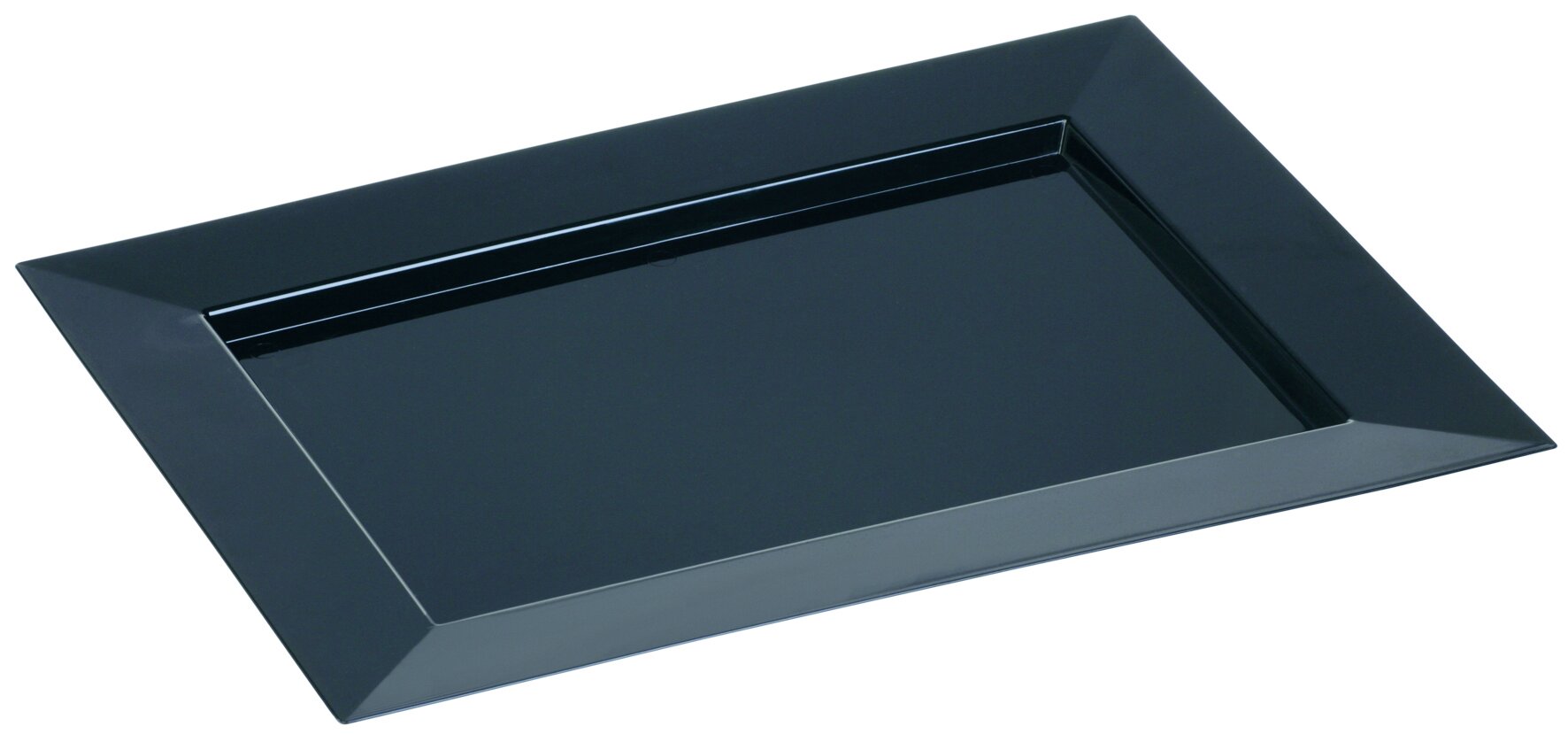 Tablett designline Diamant PS, schwarz, 42 x 32 cm