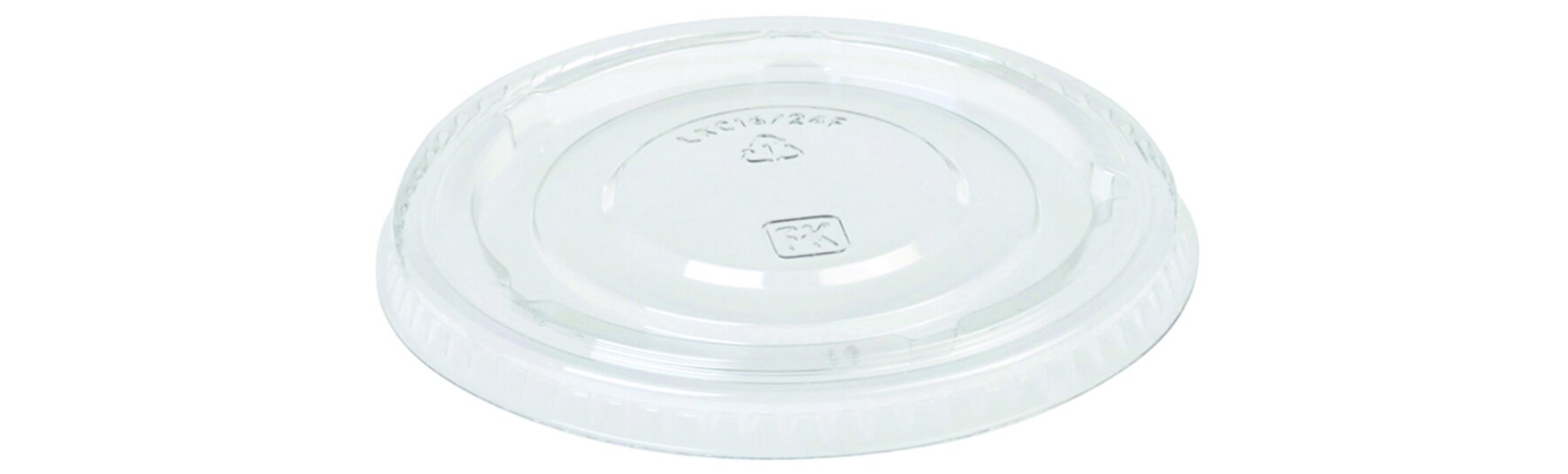 Deckel suplesse rPET, transparent, rund, Ø 7.6 cm