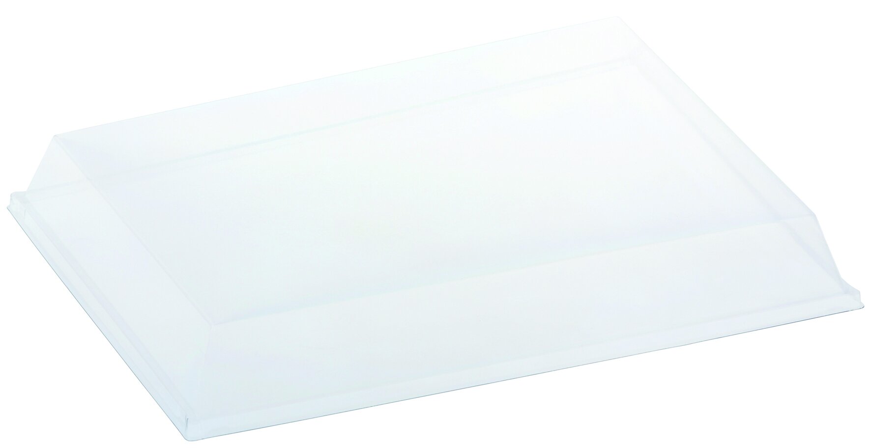 Domdeckel suplesse Atlas 1/2 Piedra rPET, transparent, rechteckig, 18.5 x 27 cm