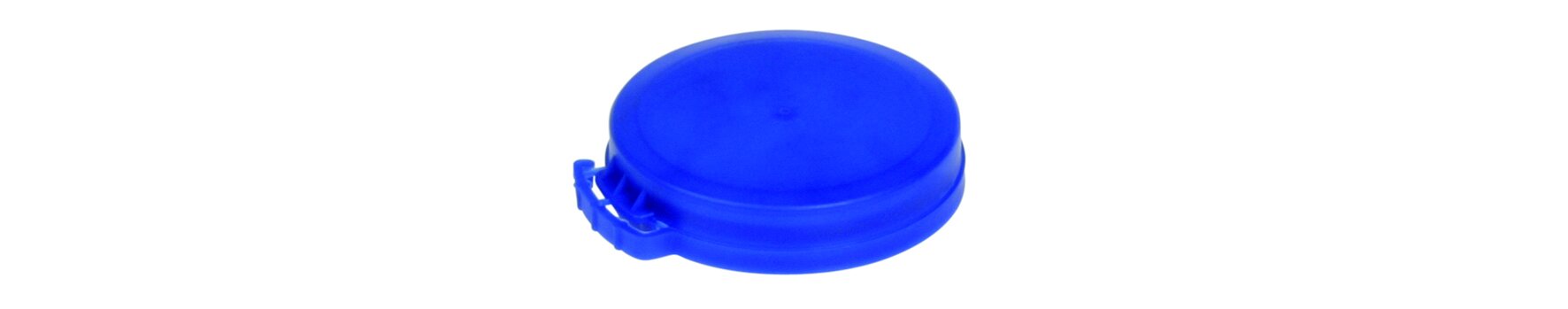 Schnappdeckel mit Erstöffnungsgarantie LDPE, blau, rund, Ø 4,4 cm
