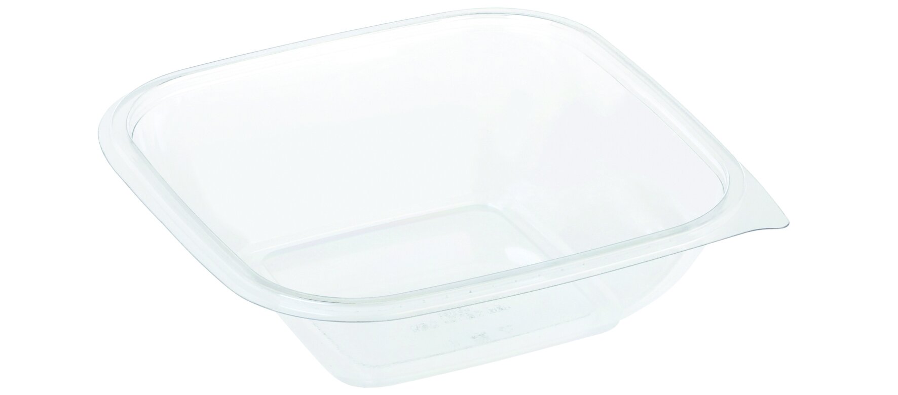 Schale suplesse rPET, transparent, quadratisch, 750 ml
