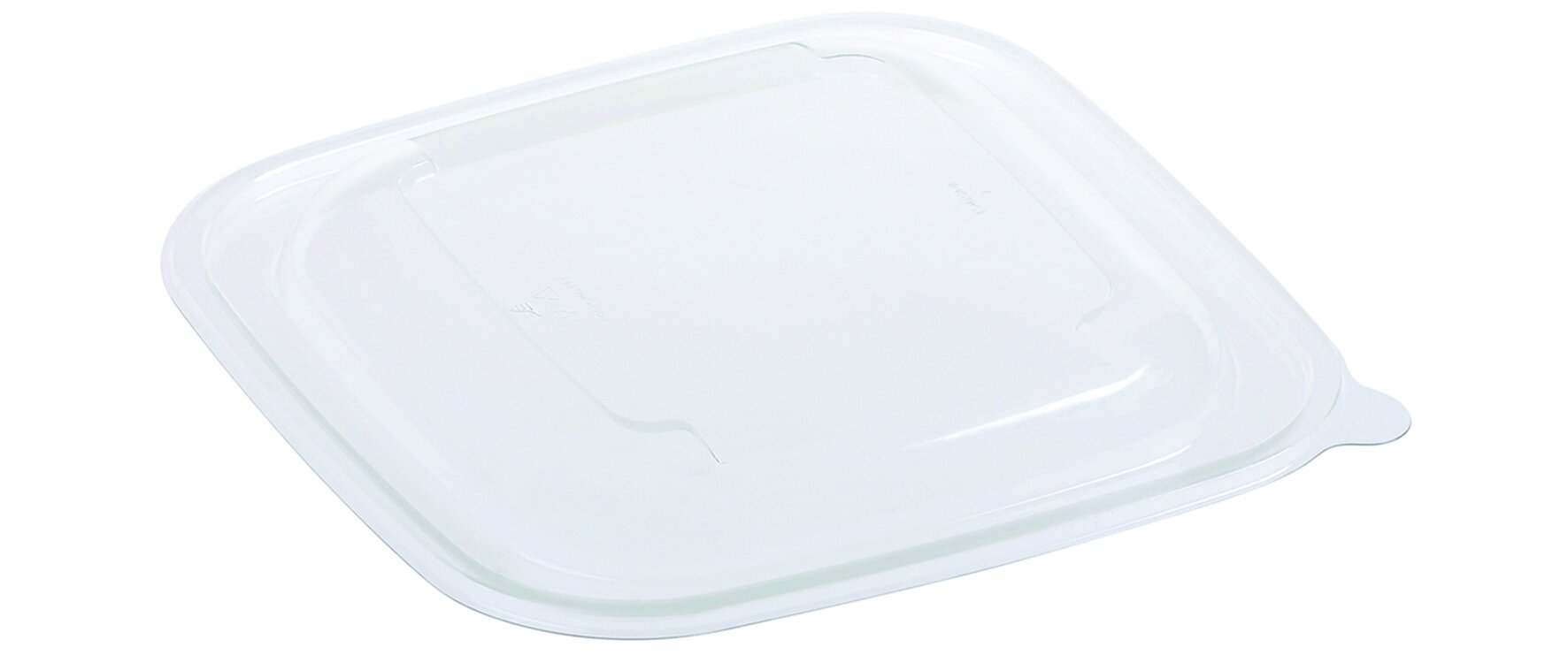 Domdeckel suplesse rPET, transparent, quadratisch, 17.5 x 17.5 cm