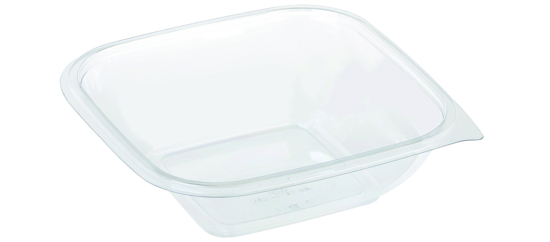 Schale suplesse rPET, transparent, quadratisch, 1000 ml