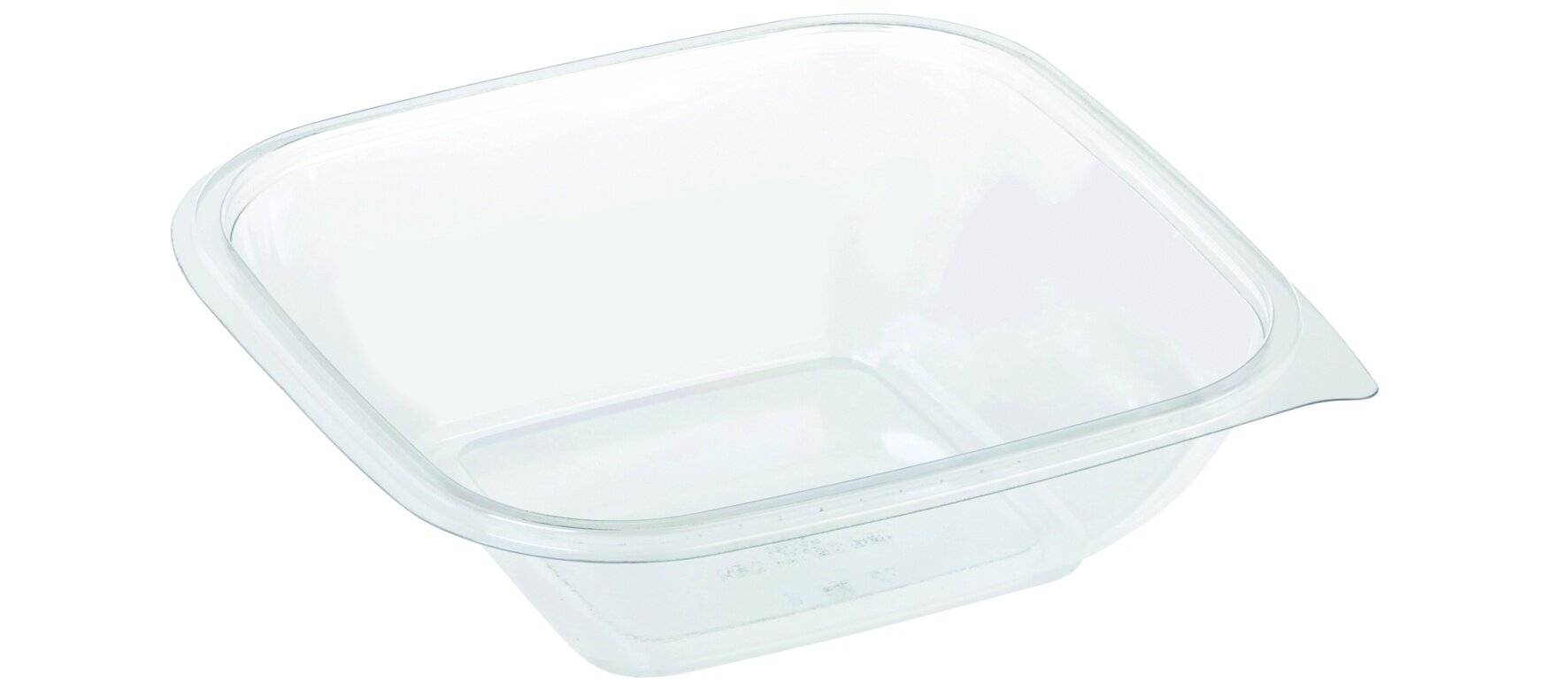 Schale suplesse rPET, transparent, quadratisch, 500 ml