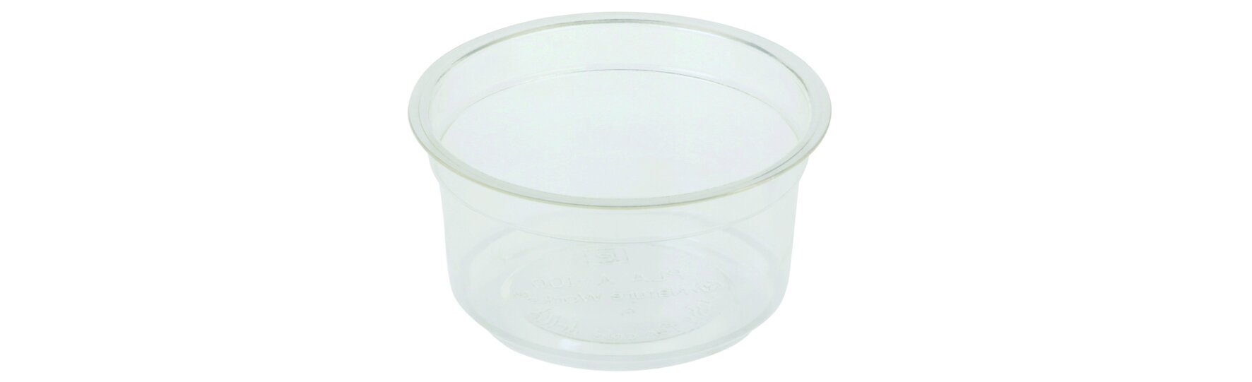 Saucenbecher naturesse PLA transparent, rund, 120 ml, Ø 7,6 cm