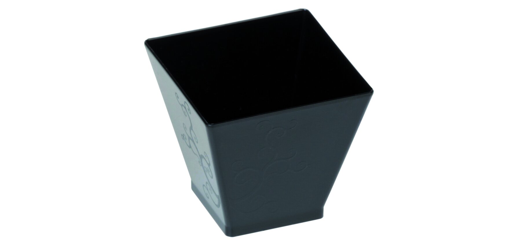 Becher designline KOVA Volute PS, schwarz, 60 ml