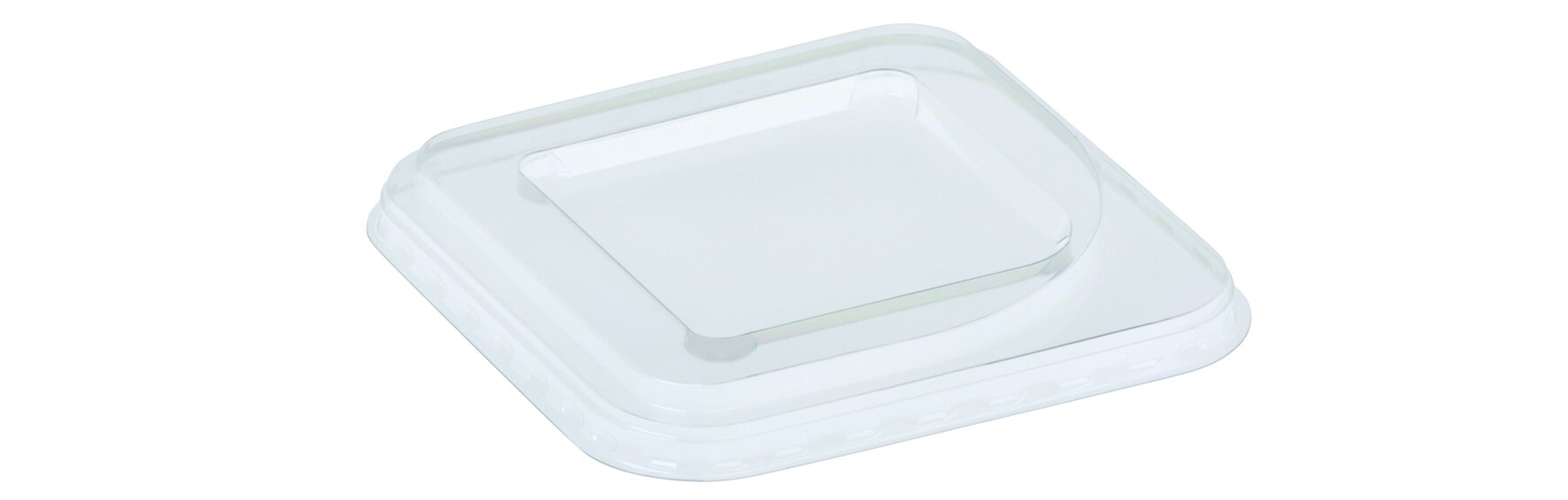 Deckel suplesse rPET, transparent, 12.6 x 12.6 cm