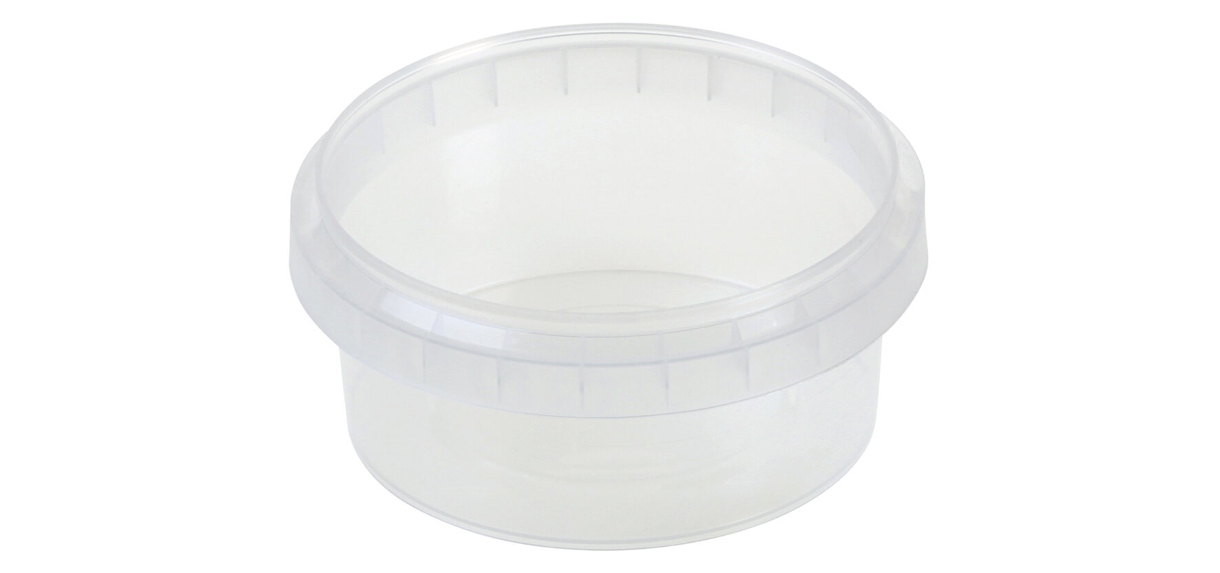 Traiteurbecher mit Erstöffnungsgarantie PP, transparent, 180 ml