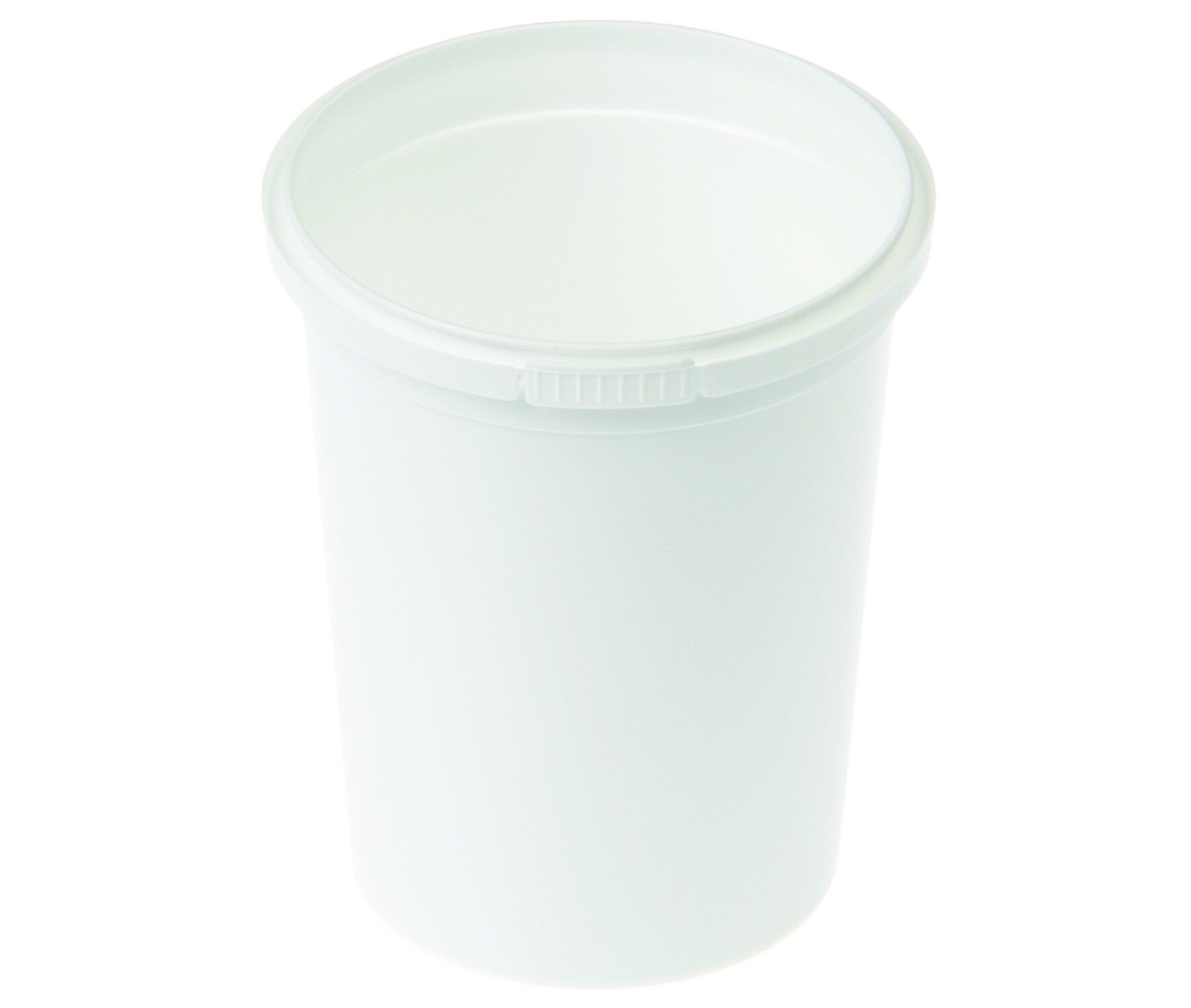 Traiteurbecher mit Erstöffnungsgarantie PP, weiss, 280 ml