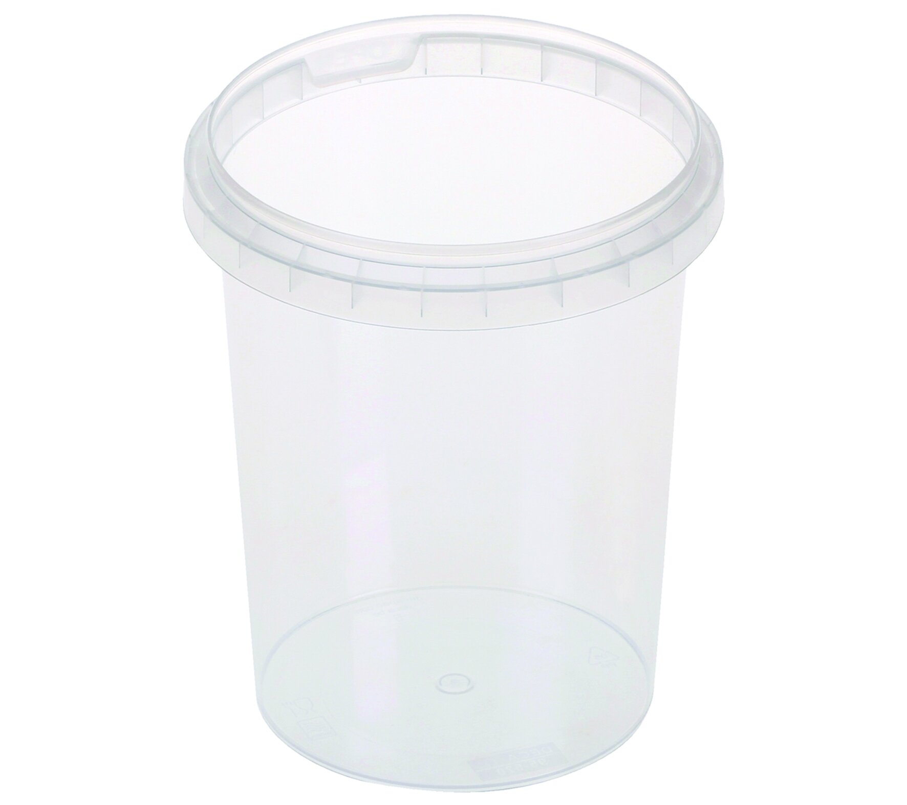 Traiteurbecher mit Erstöffnungsgarantie PP, transparent, 520 ml