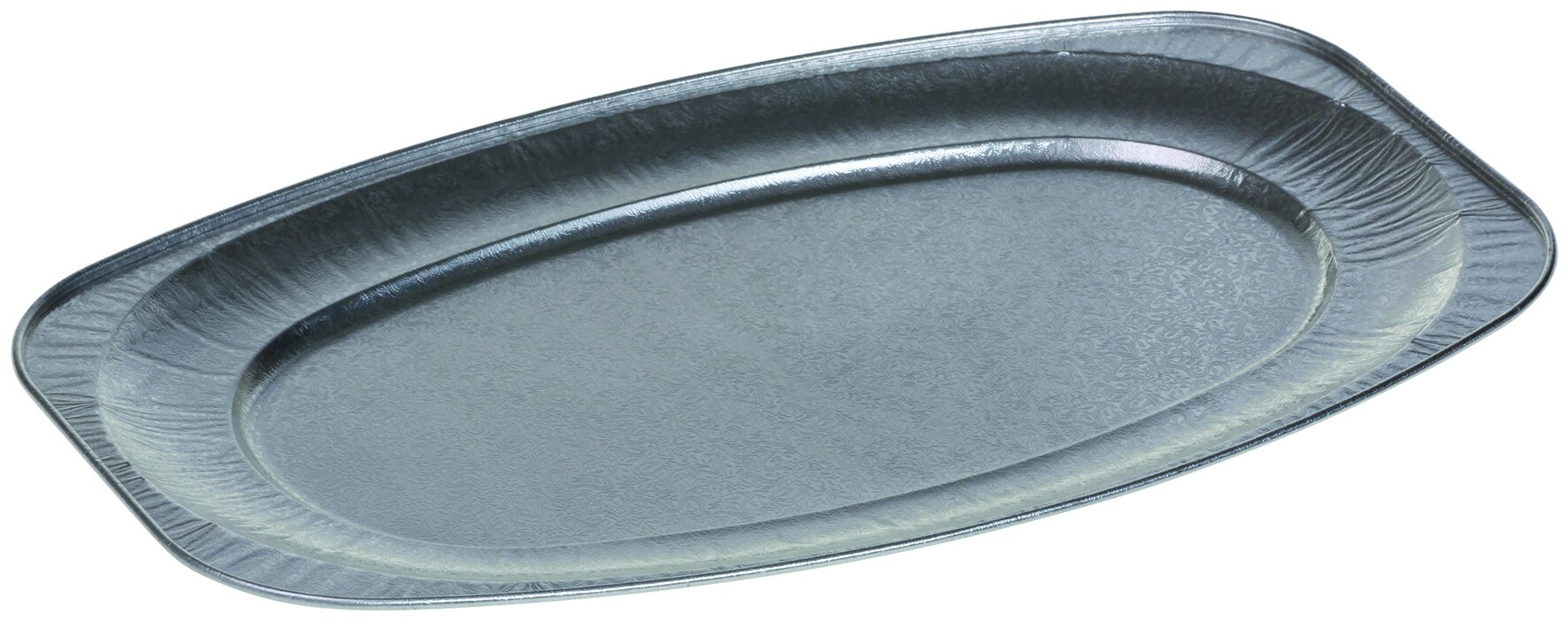 Platte mit Prägung Aluminium, oval, 35.9 x 54.8 cm