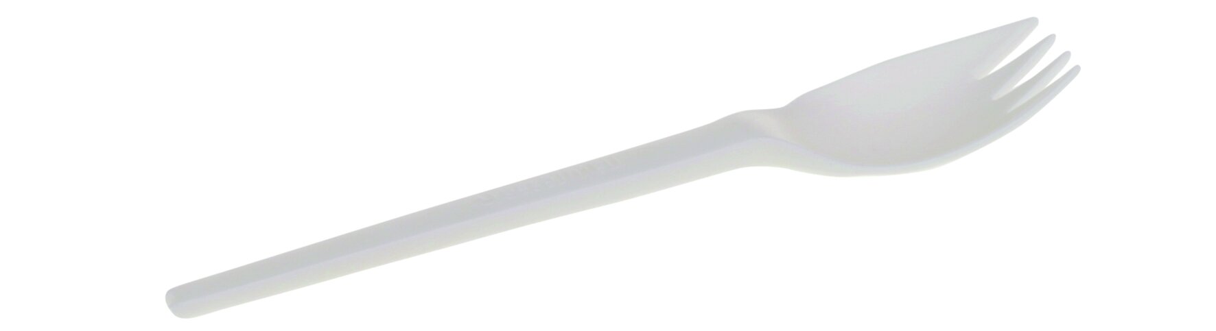 Spork naturesse reusable CPLA, weiss, 12.4 cm
