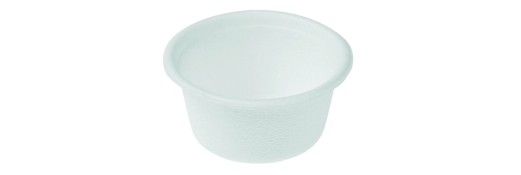 Coupelle à dip canne à sucre blanc, 60ml, Ø62x30mm