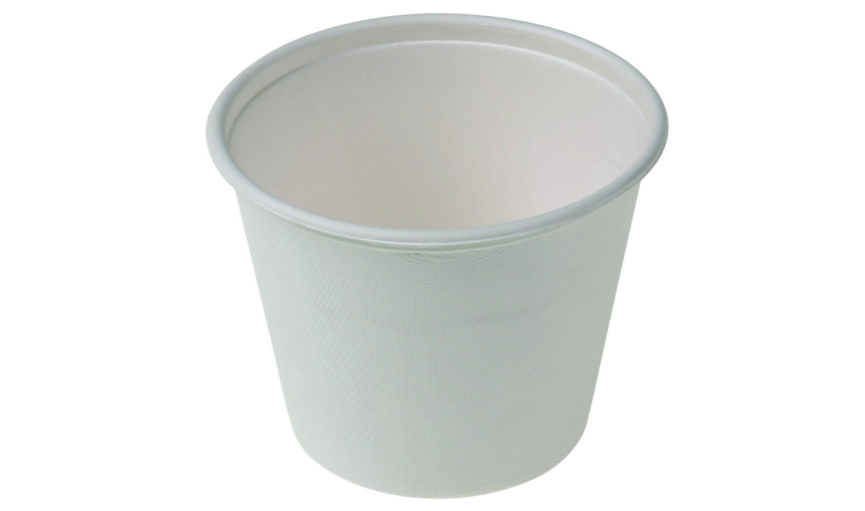 Gobelet à soupe canne à sucre blanc 425ml, Ø110x85mm