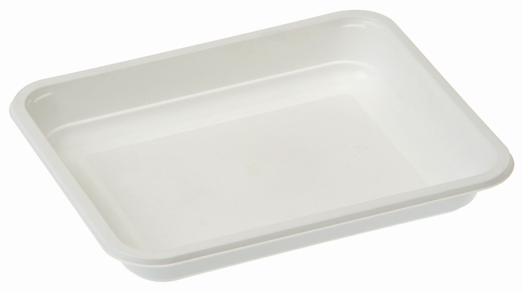Barquette menu rCPET 1240ml  blanc. 178x227x43mm, 2227-1H