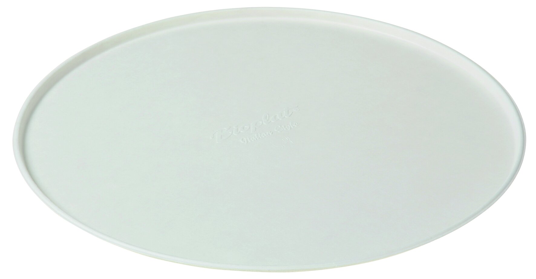 Assiette à pizza canne à sucre blanc, Ø325x05mm