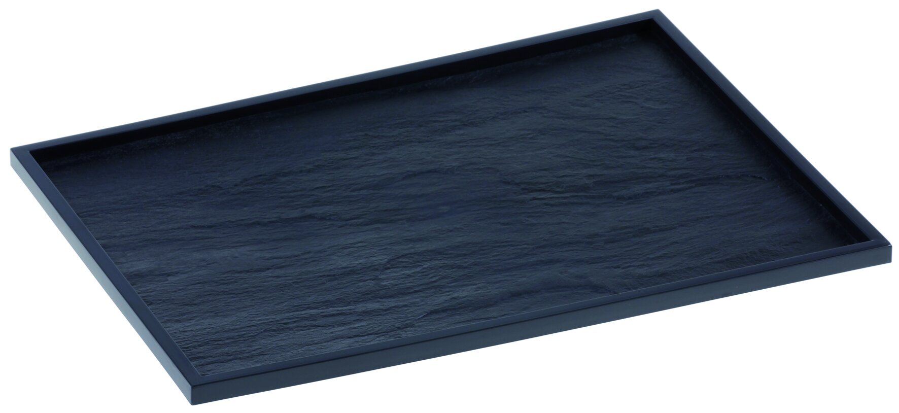 Assiette Piedra GN1/1  PS noir 325x530x10mm