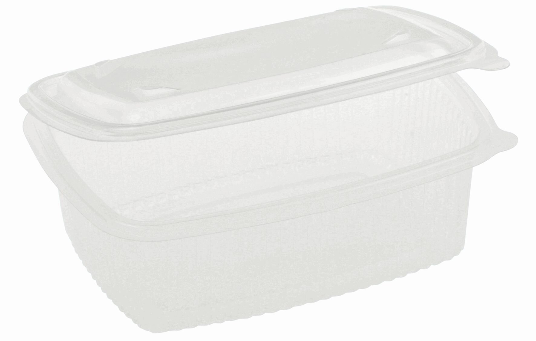 Boite rectangulaire PP 500ml 125x142x60mm, avec couvercle