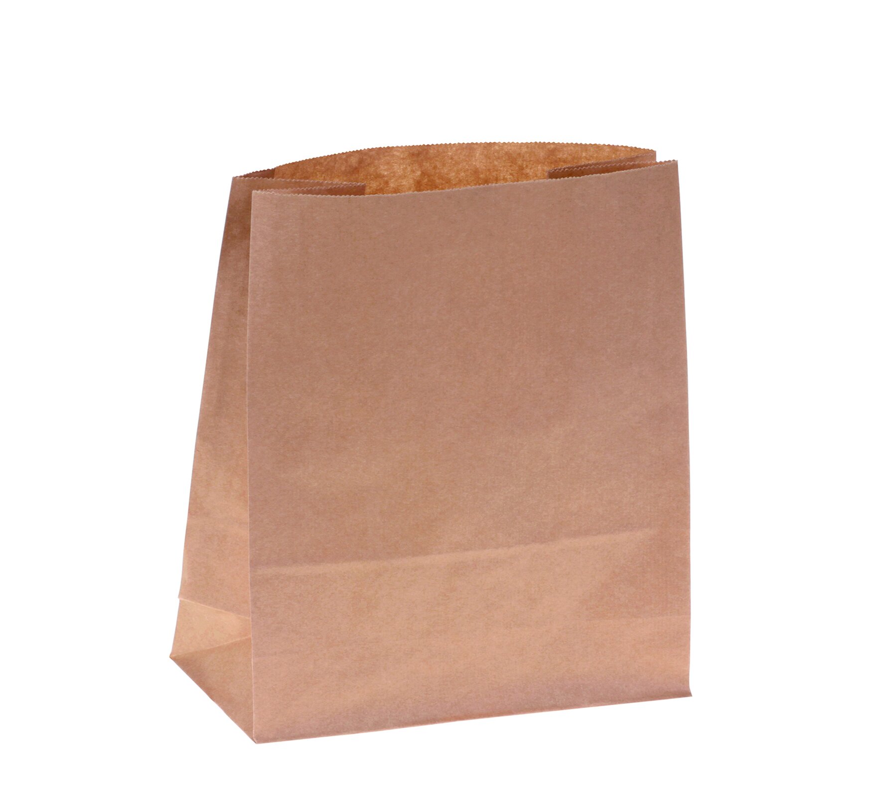 Sac en papier kraft brun 70gm², 26x29cm, +17cm