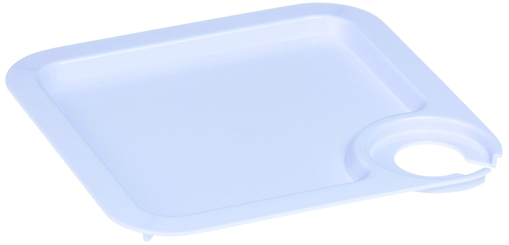 Plateau Cocktail blanc 20x20cm porta verre