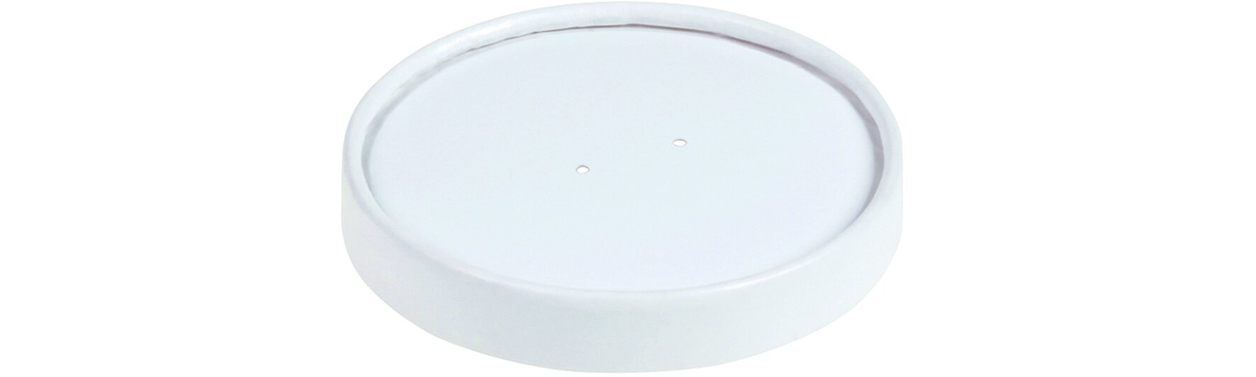 Couvercle carton/PE blanc Ø90mm