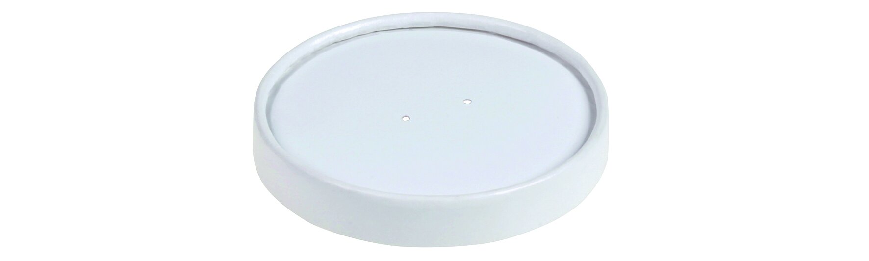 Couvercle carton/PE blanc Ø118mm