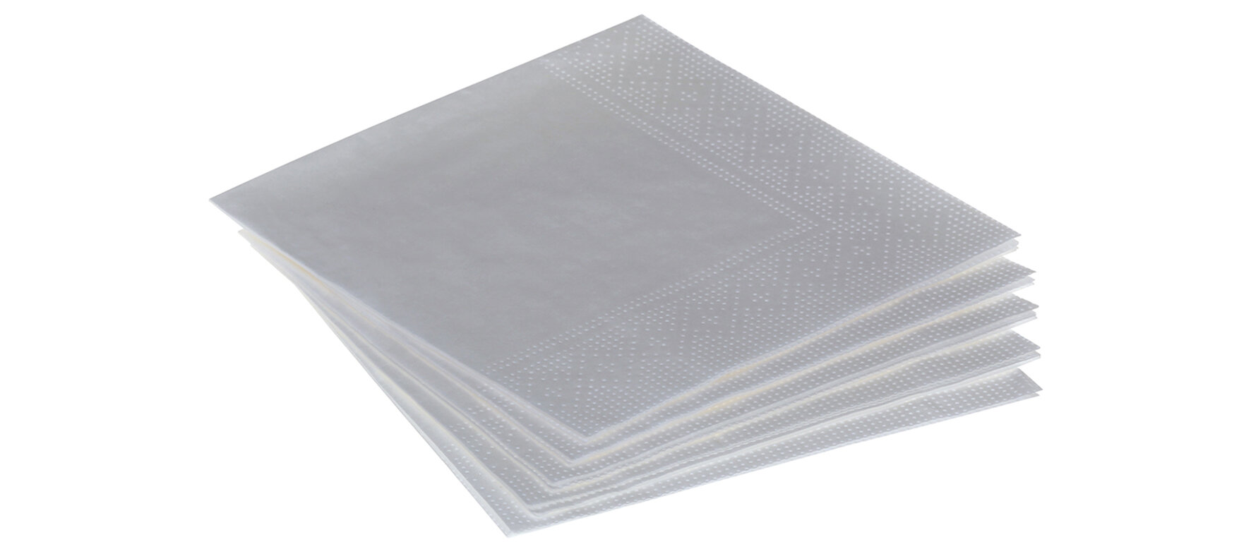Serviettes cellulose blanche 24x24 cm, 1/4 pli, 3 couche