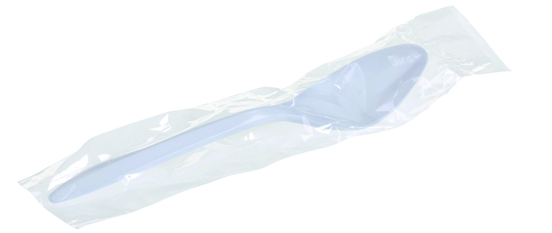 Cuillère PP blanc 148mm, emballé individuel