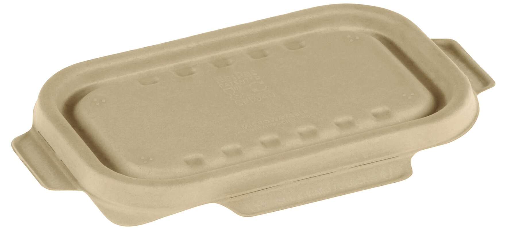 Couvercle canne à sucre nature 205x130mm