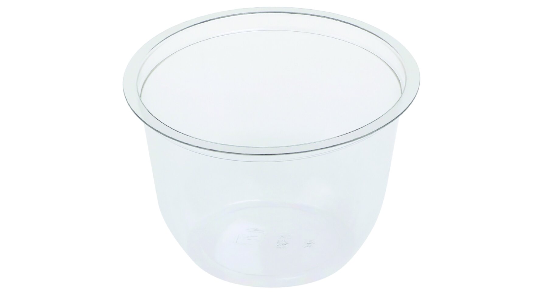 Gobelet dessert+fruits grand 450ml transp. en PET, 110x75mm
