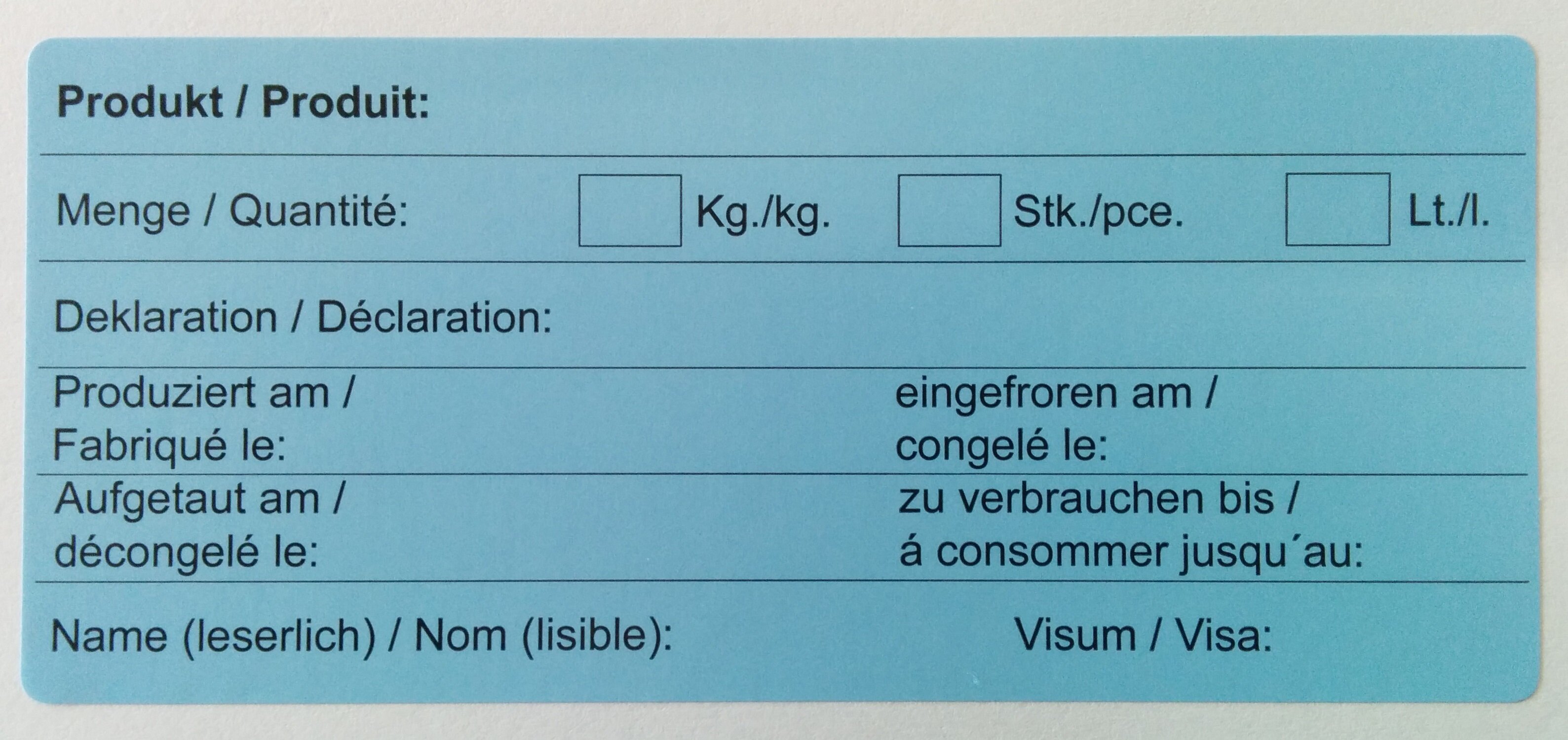 Étiquettes "apte p. surgélation" 120x53 mm, rl à 1000
