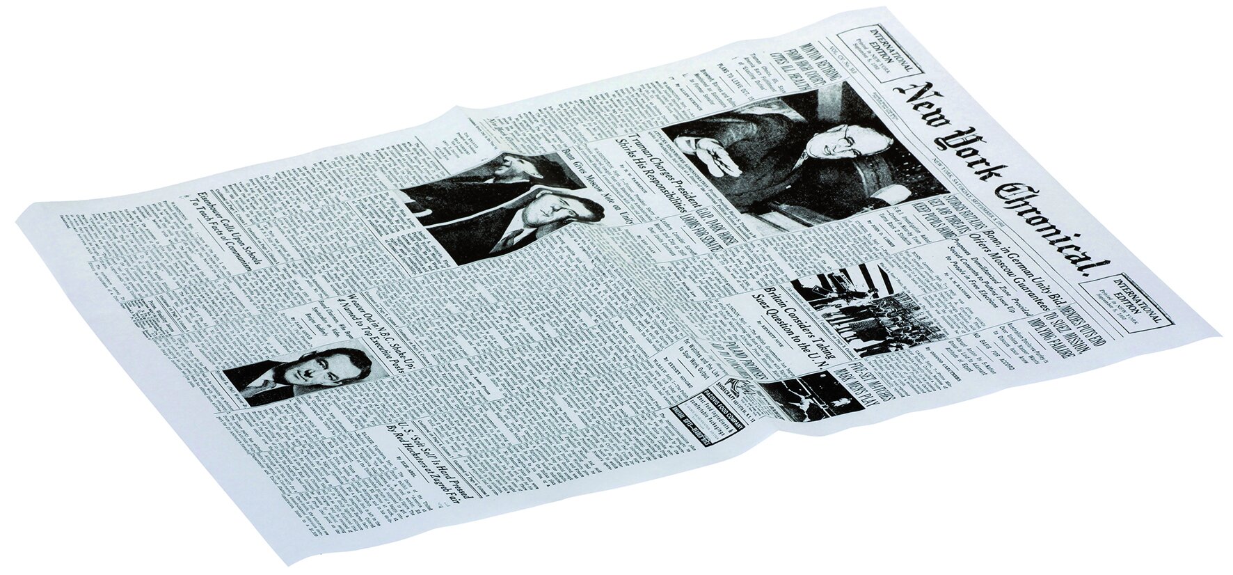 Papier embal., PE,  impr. journal 25x35cm, 2kg/crt