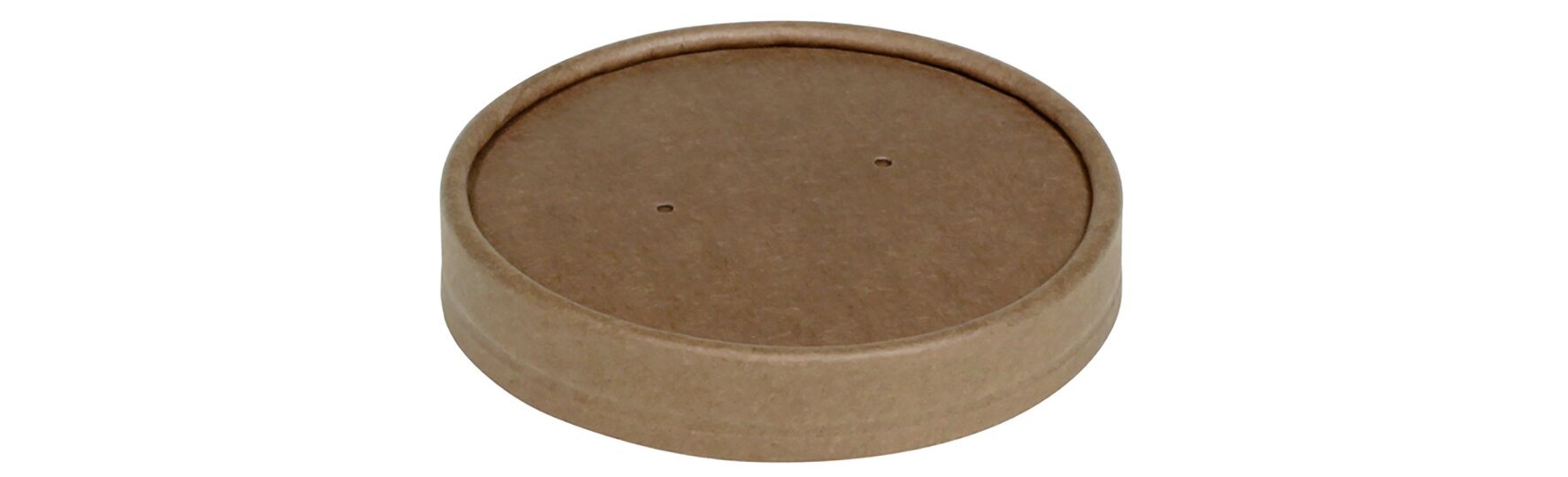 Couvercle carton/PP brun Ø90mm