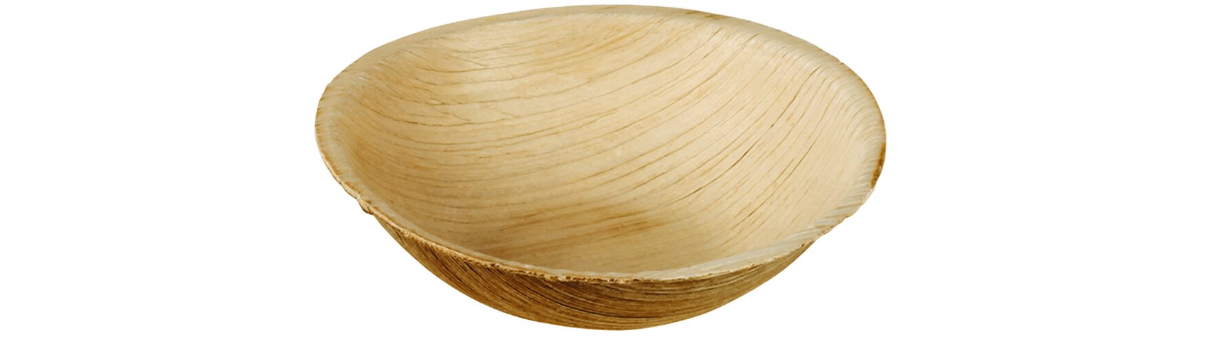 Coupelle à dip 60ml, feuille de palmier, Ø95x25mm