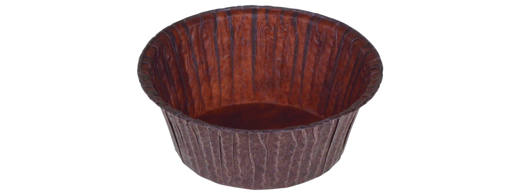 Moule pâtiss. en papier 130ml brun Ø62x37mm