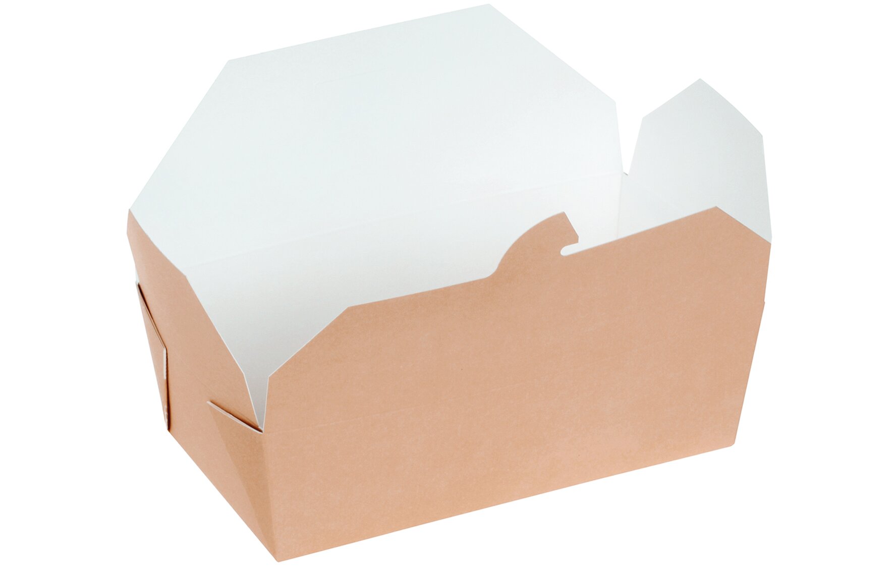 Take away Carton Box, naturesse m/b, 168/152x132/120x65mm, 1300ml