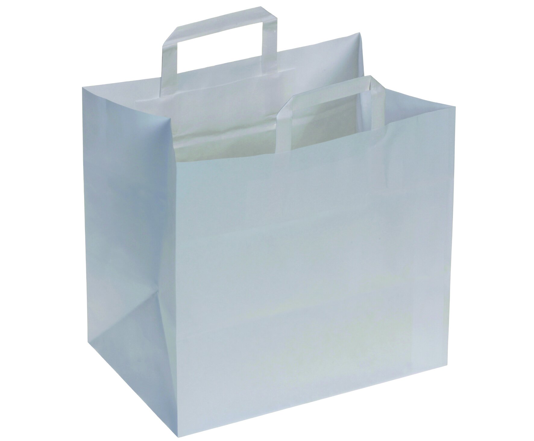 Sac en papier blanc 90g/m², 28x27+20cm