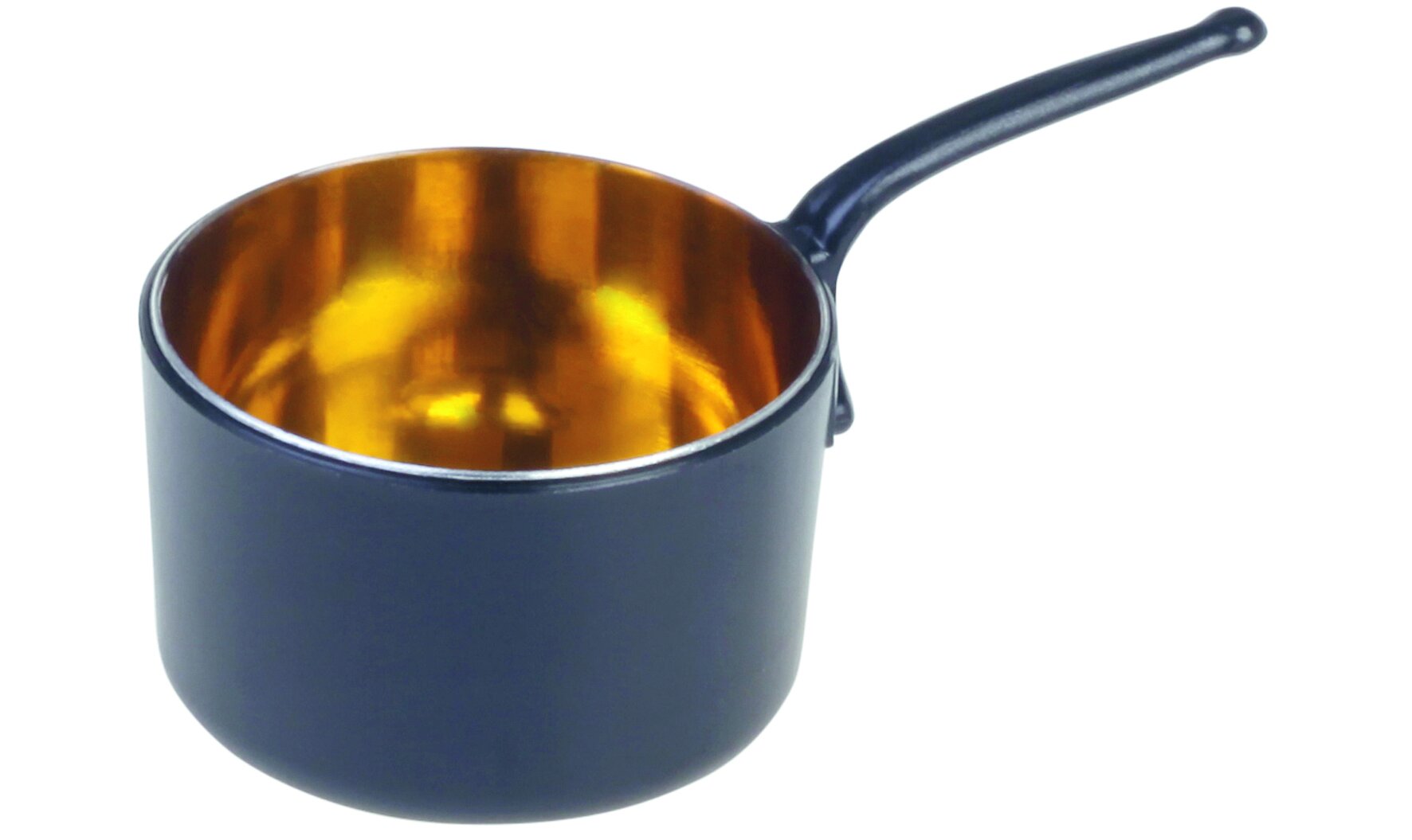 Mini casserole PS 45ml noir/doré, Ø50mm