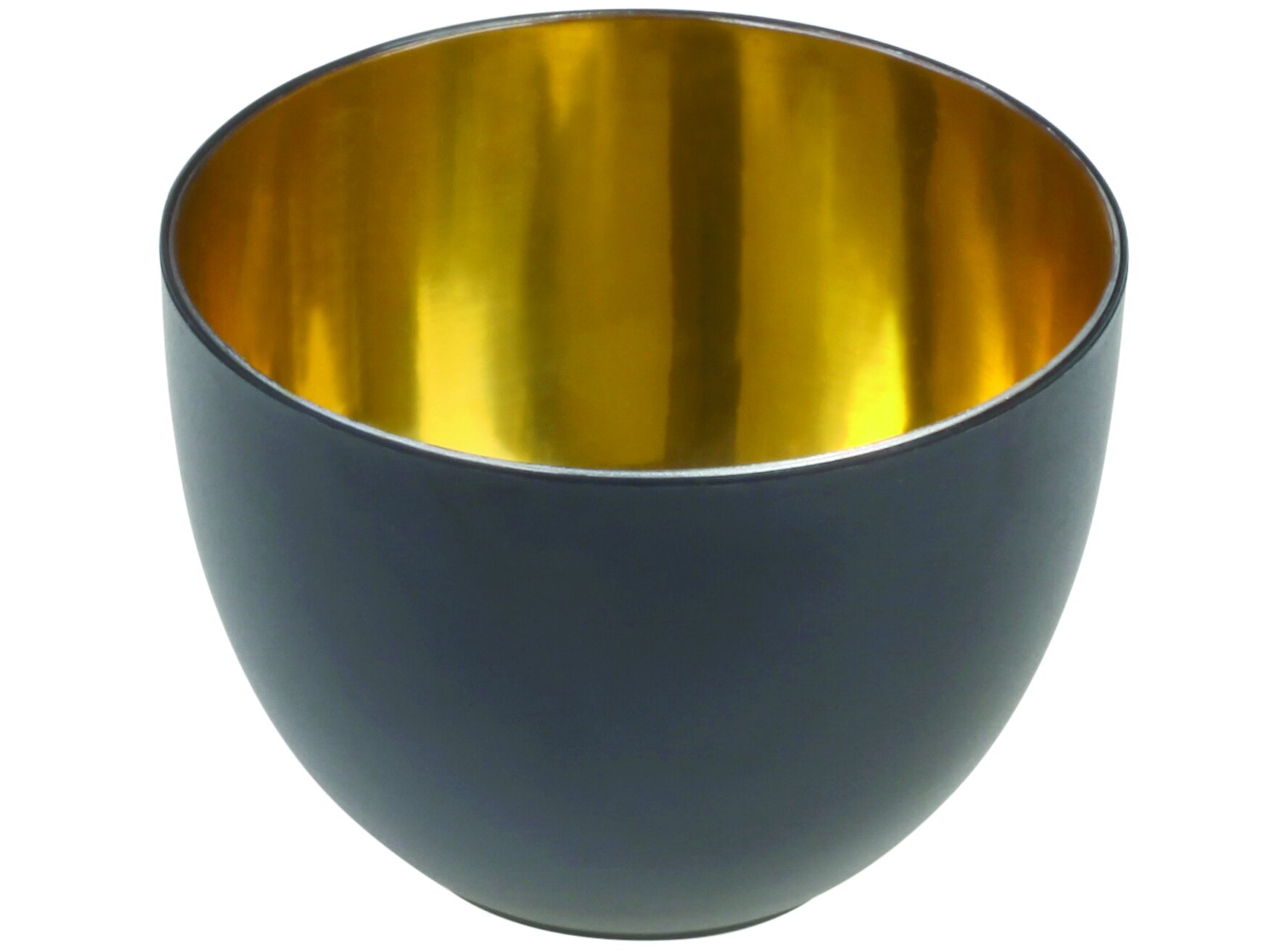 Saladier PS noir/or 160ml D74mm x H53mm