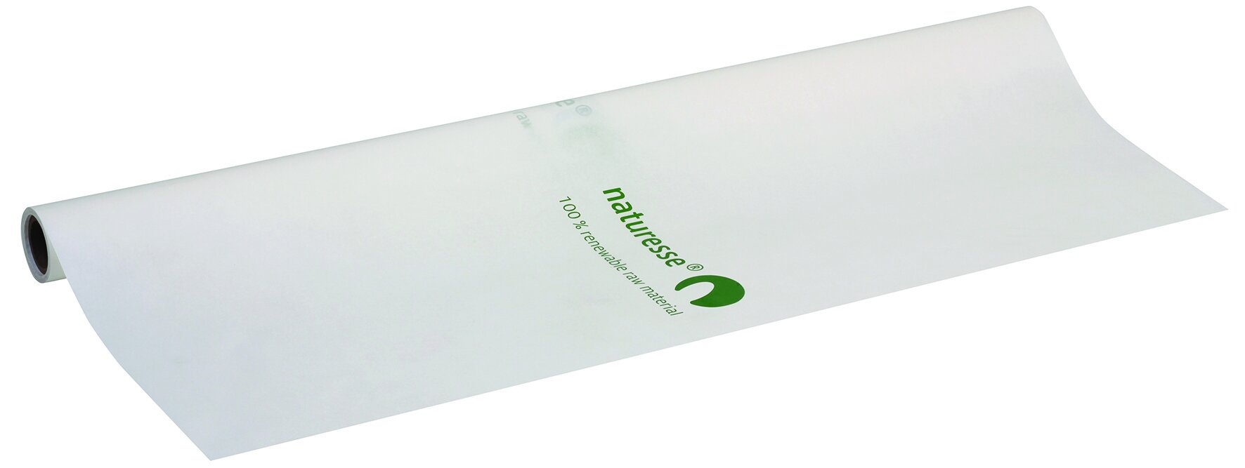 Nappe en rouleau 116cm, 25m.c., bl. Papier/MaterBi, impr. naturesse
