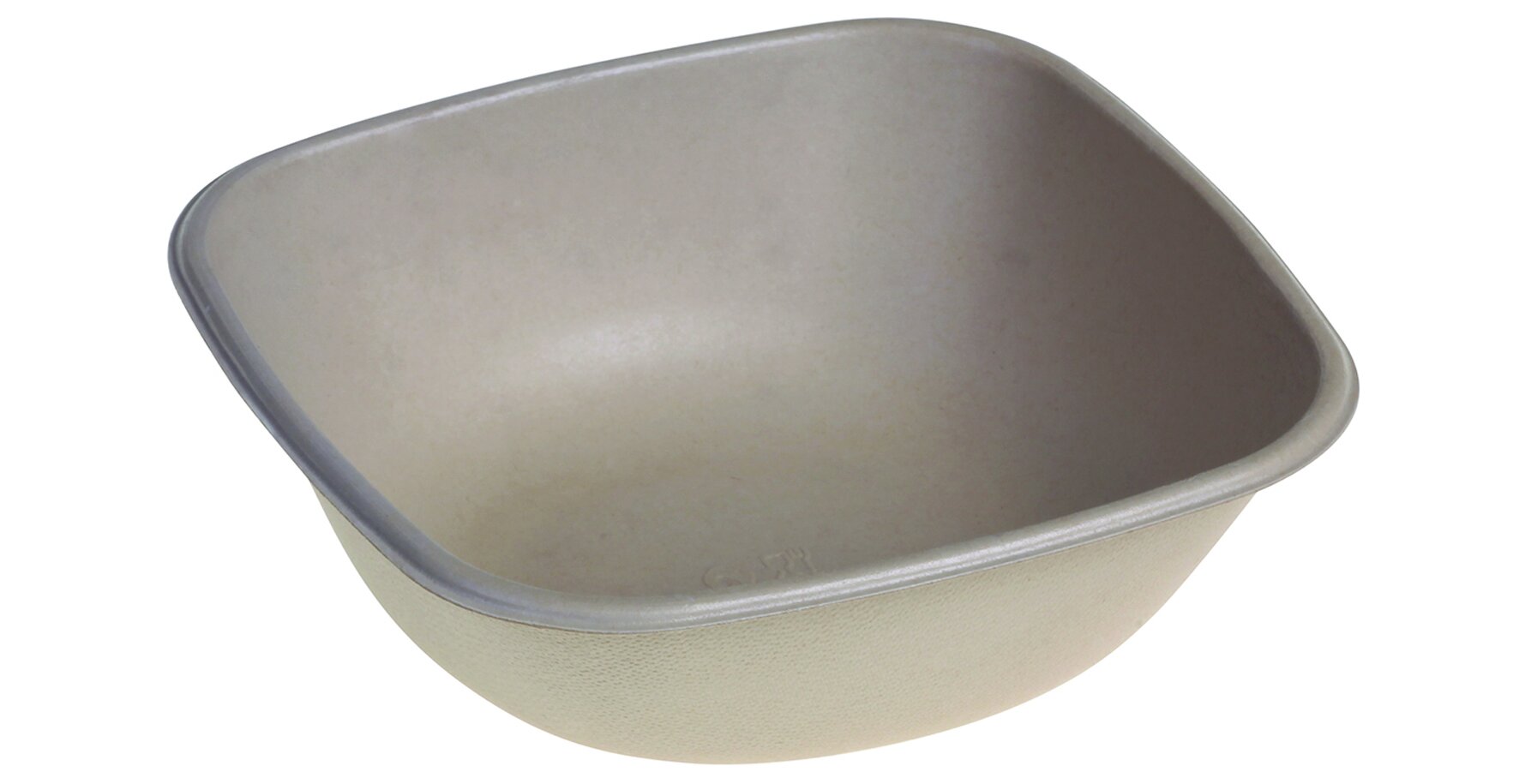 Bol canne à sucre/PBAT, 750ml nature, 170x170x55mm