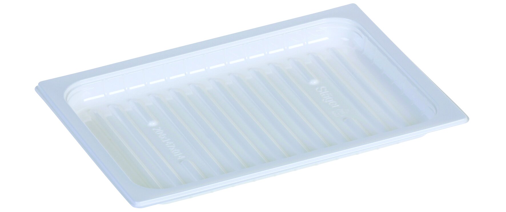 Stäger barquette rPET 300ml blanche 147x204x14mm