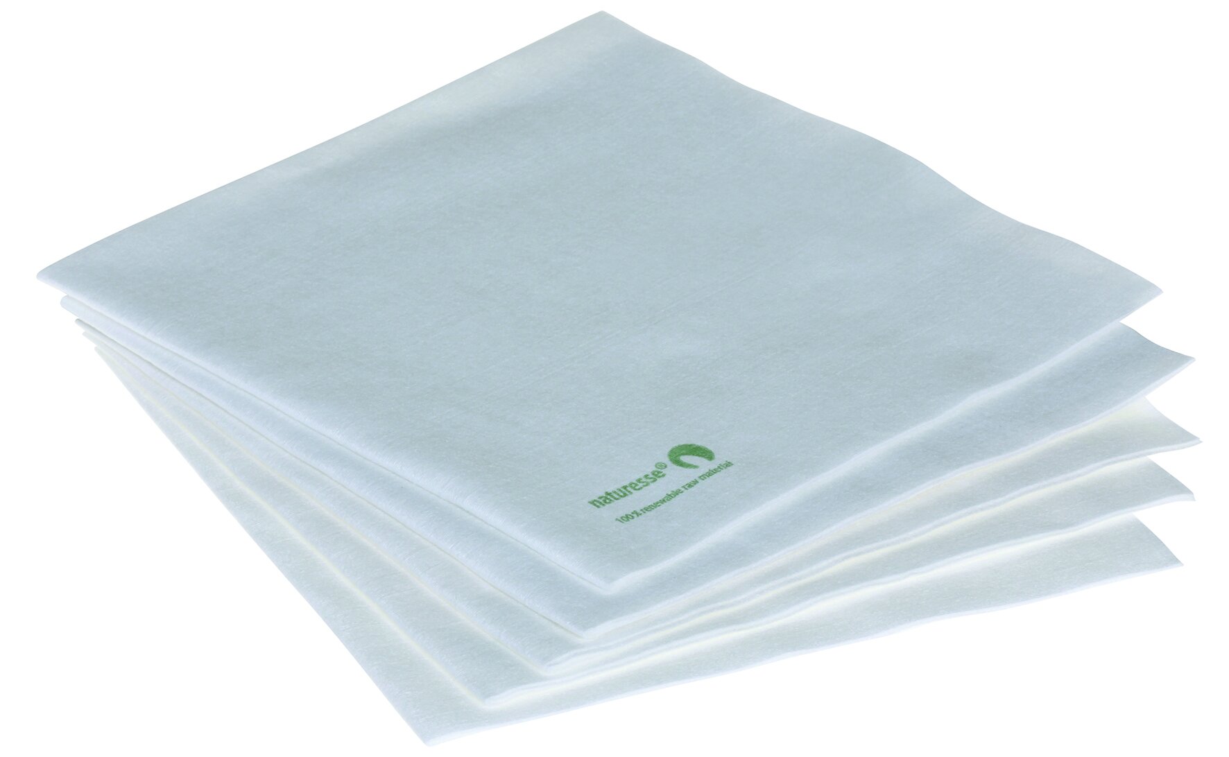 LINCOVER/naturesse 40x40cm pli 1/4, blanc, impr. naturesse