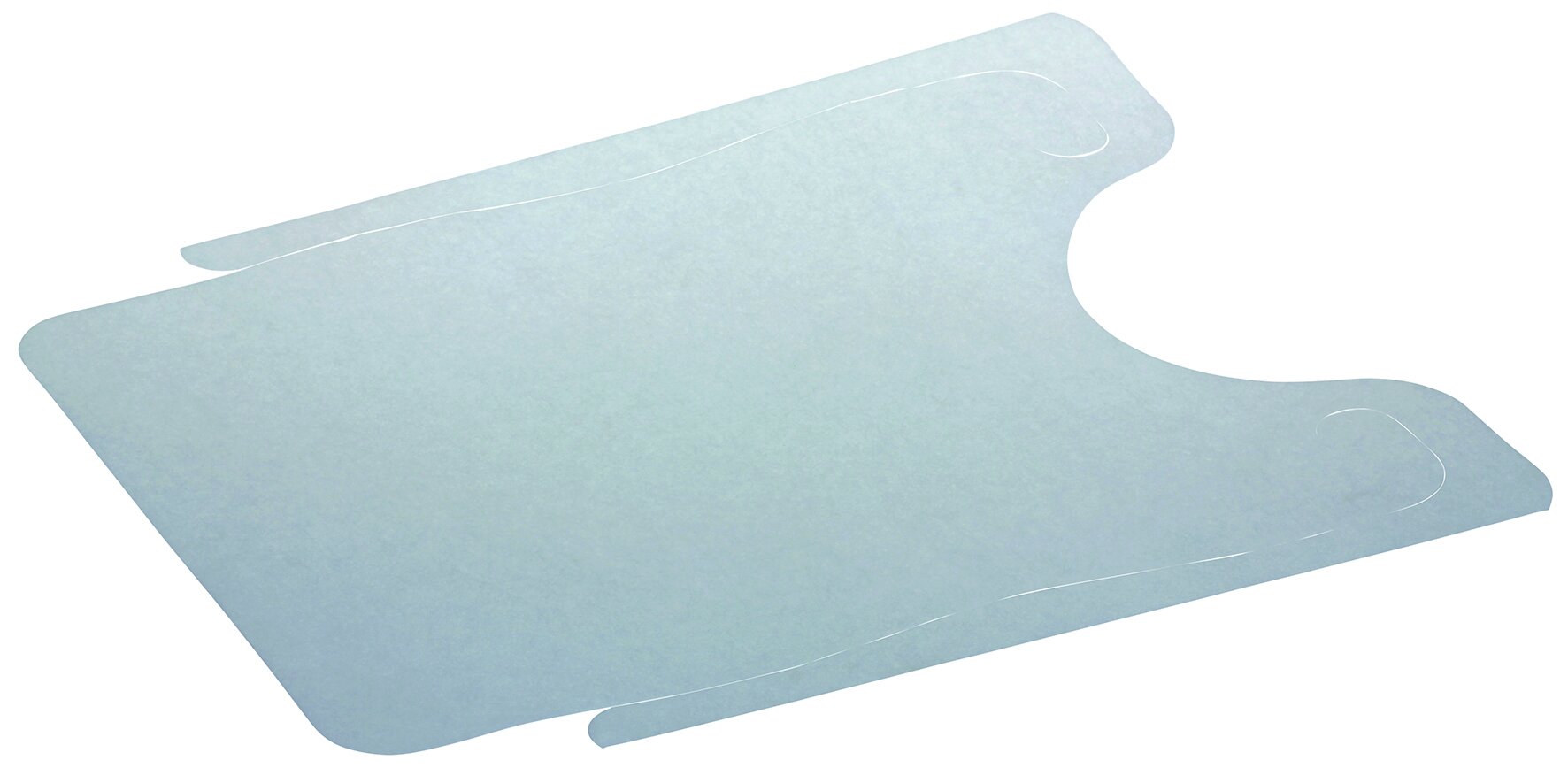 Bavoir jumbo non-tissée blanc 600x420mm, avec ficelles
