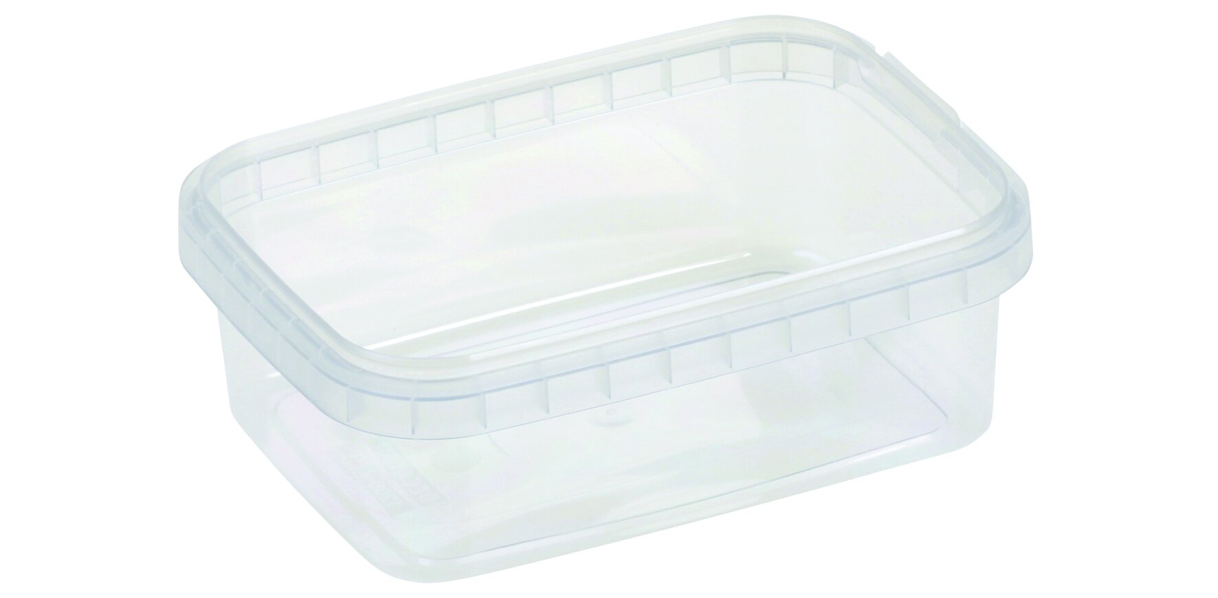 Boîte rect. PP 270ml 120x88x42mm, 1ère ouverture