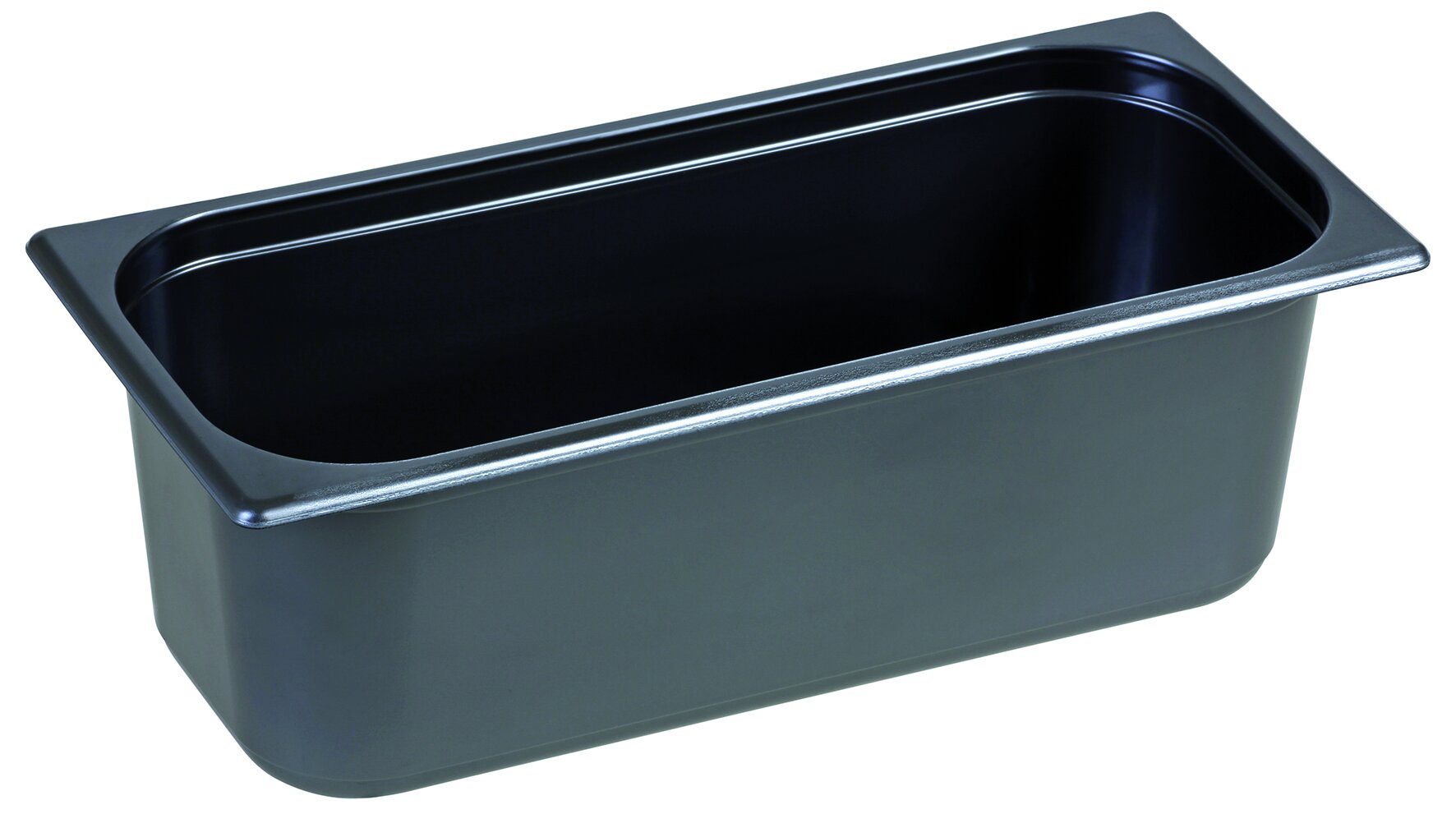 Conteneur vitrine PS 5000ml inox, 165x360x120mm