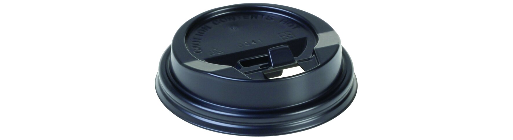 Couvercle dôme PS noir Ø80mm, smart closure