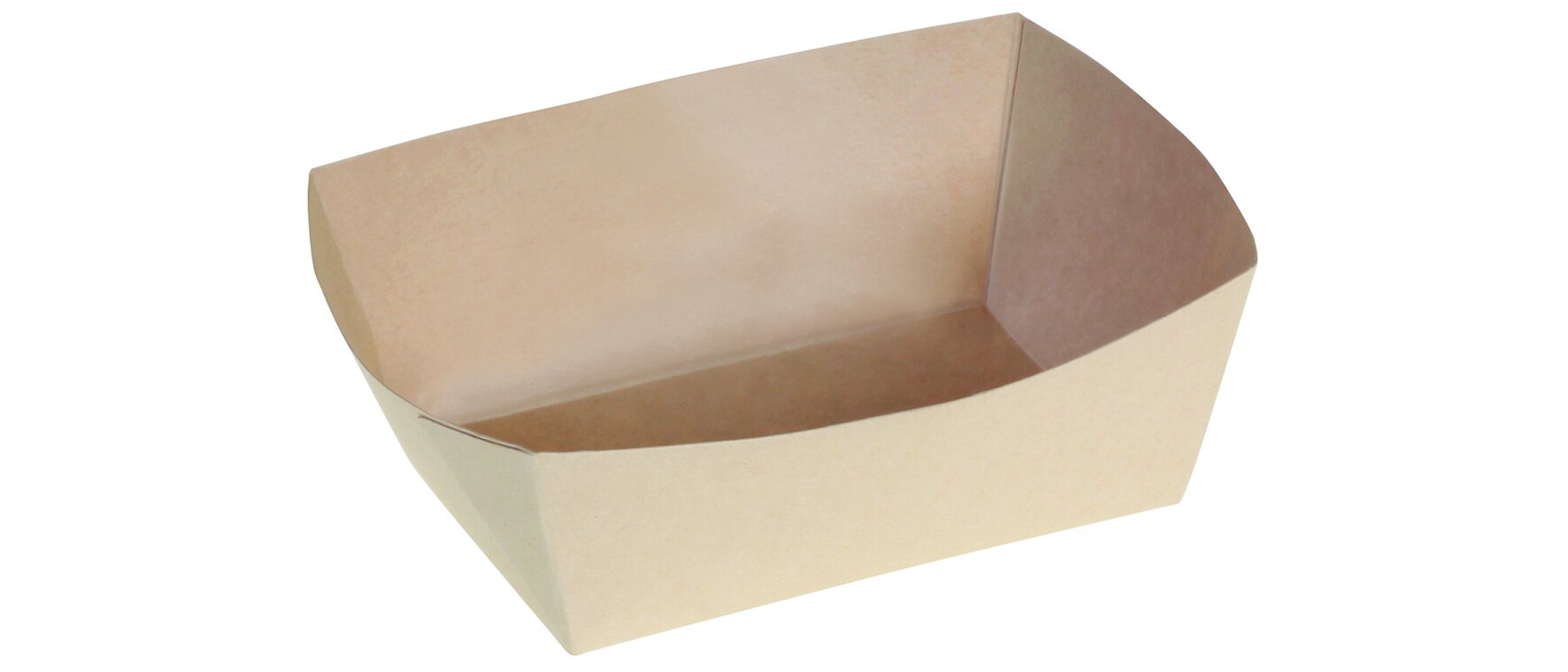 Food Tray 11.5x8.5x4.3cm,360ml bambou-papier/PLA, naturesse