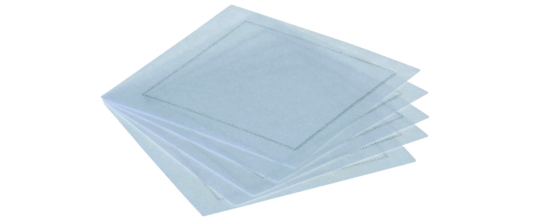 LINCOVER dessous de verre 10x10cm white/silver grey
